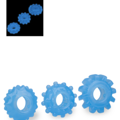 LOVE AND VIBES 3 Anneaux Cockring Phosphorescents Lumino