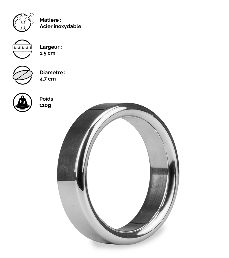 LOVE AND VIBES Anneau Cockring En Inox Hardy 12 LOVE AND VIBES Anneau Cockring En Inox Hardy – Image 12