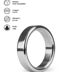 LOVE AND VIBES Anneau Cockring En Inox Hardy 36 LOVE AND VIBES Anneau Cockring En Inox Hardy -Sextoys boutique anneau cockring en inox hardy 19