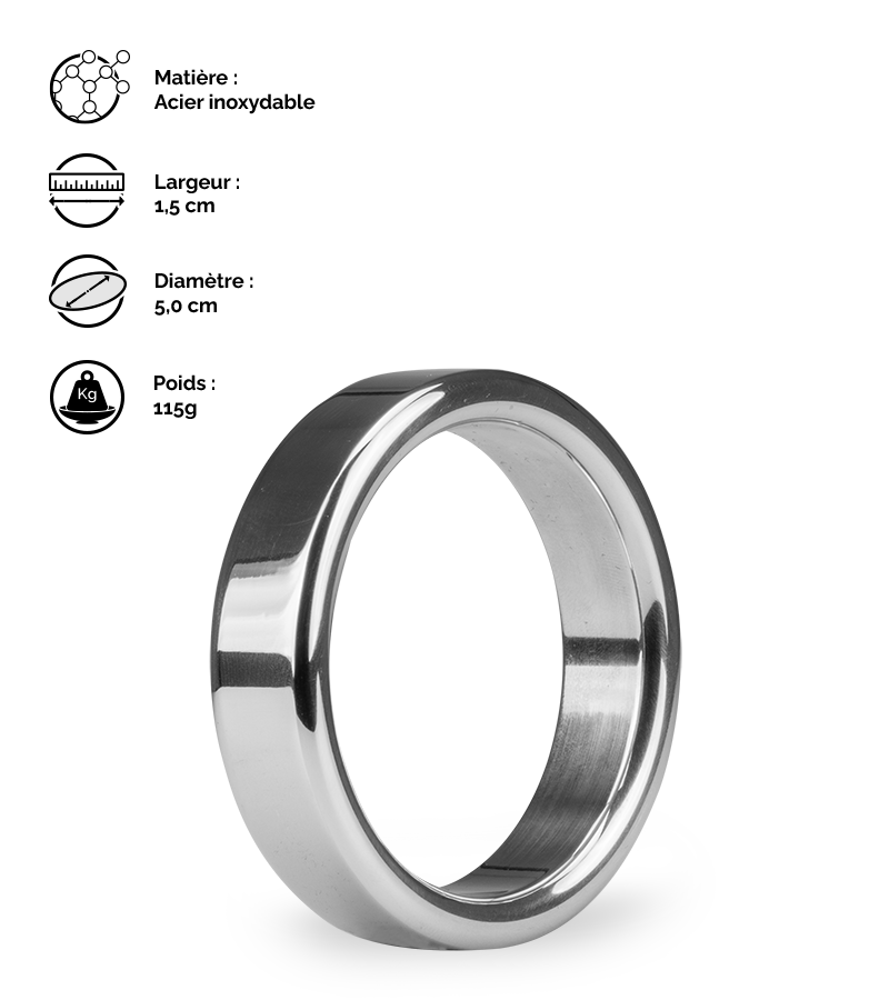 LOVE AND VIBES Anneau Cockring En Inox Hardy 17 LOVE AND VIBES Anneau Cockring En Inox Hardy – Image 17