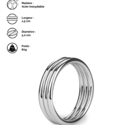 LOVE AND VIBES Anneau Cockring En Inox Holdy 16 LOVE AND VIBES Anneau Cockring En Inox Holdy -Sextoys boutique anneau cockring en inox holdy 9