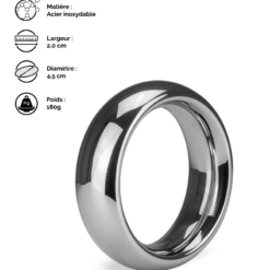 LOVE AND VIBES Anneau Cockring En Inox Precious -Sextoys boutique anneau cockring en inox precious 9
