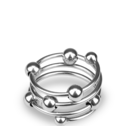 LOVE AND VIBES Anneau Cockring Métal 8 Boules Altar -Sextoys boutique anneau cockring metal 8 boules altar 12