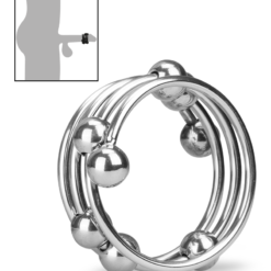 LOVE AND VIBES Anneau Cockring Métal 8 Boules Altar -Sextoys boutique anneau cockring metal 8 boules altar 13