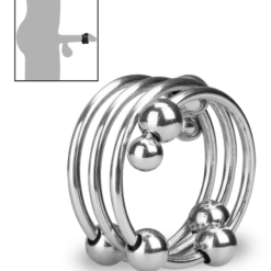 LOVE AND VIBES Anneau Cockring Métal 8 Boules Altar -Sextoys boutique anneau cockring metal 8 boules altar 8