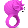 LOVE AND VIBES Anneau Cockring Rotatif Silicone USB
