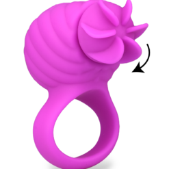 LOVE AND VIBES Anneau Cockring Rotatif Silicone USB