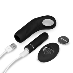 LOVE AND VIBES Anneau Cockring Vibrant Télécommandé 9 Modes -Sextoys boutique anneau cockring vibrant telecommande 9 modes 10