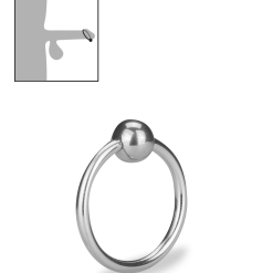 LOVE AND VIBES Anneau De Gland En Inox Lump