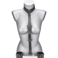 LOVE AND VIBES Attache Cou Et Poignets 3 Niveaux En Similicuir