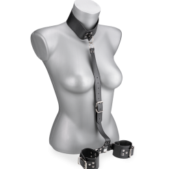 LOVE AND VIBES Attache Cou Et Poignets Réglable En Similicuir