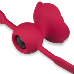 LOVE AND VIBES Bâillon Avec Gag-ball Vibrante Rosie -Sextoys boutique baillon avec gag ball vibrante rosie 8