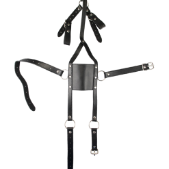 LOVE AND VIBES Bâillon Cuir BDSM Avec Gag-ball -Sextoys boutique baillon cuir bdsm avec gag ball 7