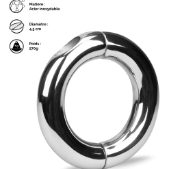 LOVE AND VIBES Ballstretcher En Acier Heavy Metal -Sextoys boutique ballstretcher en acier heavy metal 10