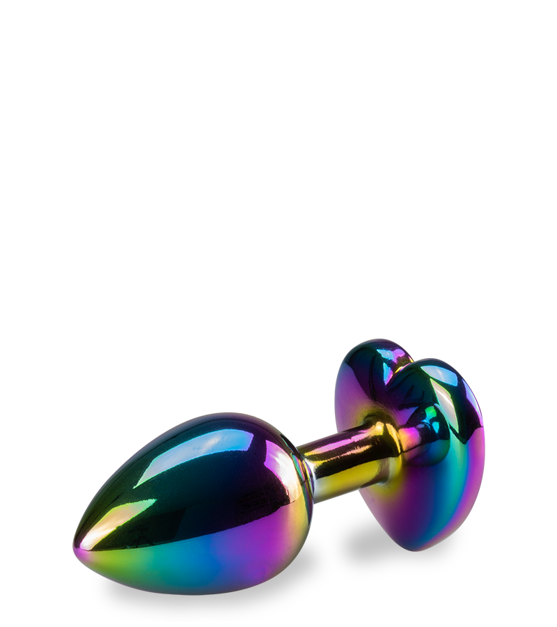 LOVE AND VIBES Bijou Anal Rosebud Cœur Arc-en-ciel S 2 LOVE AND VIBES Bijou Anal Rosebud Cœur Arc-en-ciel S – Image 2
