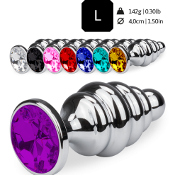 LOVE AND VIBES Bijou Anal Rosebud Torsadé L - 8 Coloris