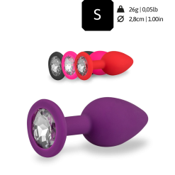 LOVE AND VIBES Bijou Anal Silicone Strass - 4 Coloris