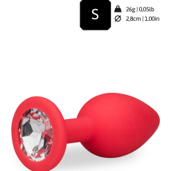 LOVE AND VIBES Bijou Anal Silicone Strass - 4 Coloris -Sextoys boutique bijou anal silicone strass 4 coloris 5