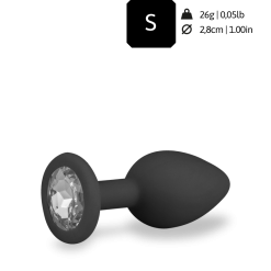 LOVE AND VIBES Bijou Anal Silicone Strass - 4 Coloris -Sextoys boutique bijou anal silicone strass 4 coloris 6