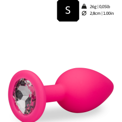 LOVE AND VIBES Bijou Anal Silicone Strass - 4 Coloris -Sextoys boutique bijou anal silicone strass 4 coloris 7