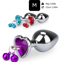 LOVE AND VIBES Bijoux Anal Rosebud Grelots Coeur