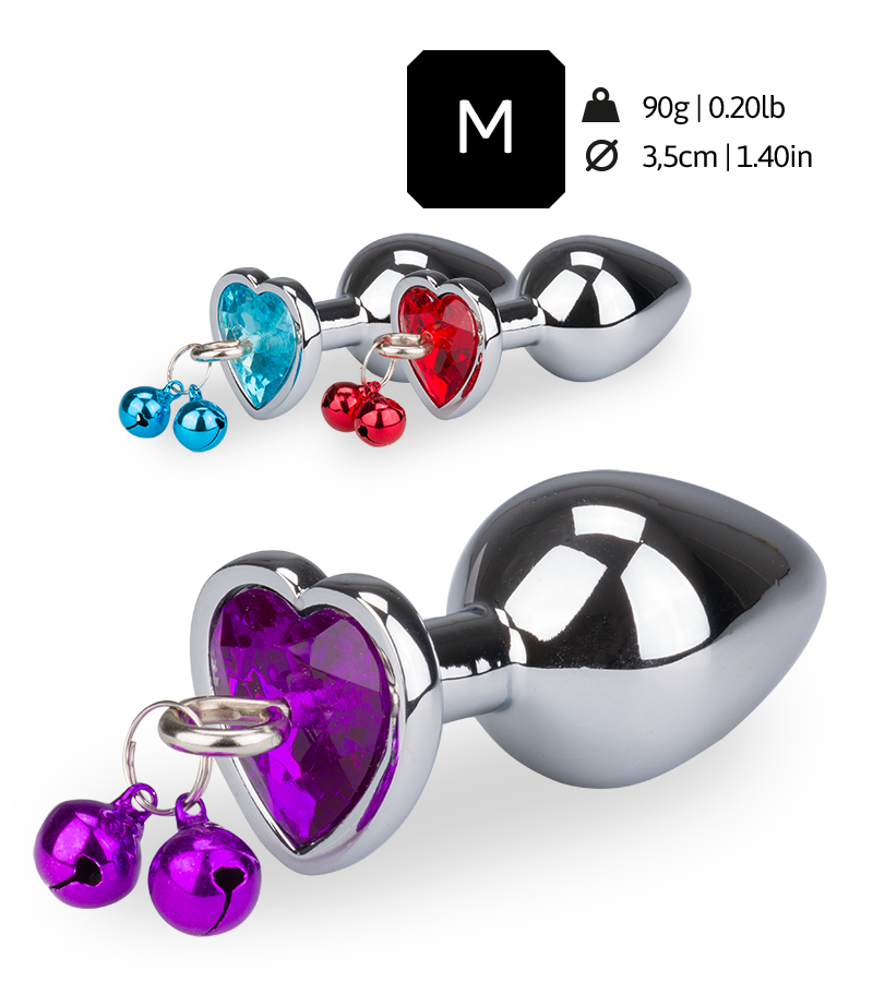 LOVE AND VIBES Bijoux Anal Rosebud Grelots Coeur 1 LOVE AND VIBES Bijoux Anal Rosebud Grelots Coeur