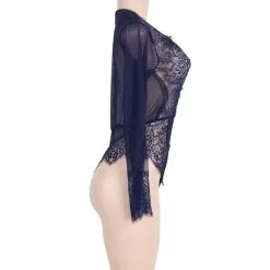 LOVE AND VIBES Body Brodé En Dentelle à Manches Longues -Sextoys boutique body brode en dentelle a manches longues 25