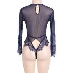 LOVE AND VIBES Body Brodé En Dentelle à Manches Longues -Sextoys boutique body brode en dentelle a manches longues 26