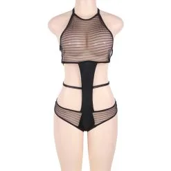 LOVE AND VIBES Body Déshabillé à Rayures 12 LOVE AND VIBES Body Déshabillé à Rayures -Sextoys boutique body deshabille a rayures 7