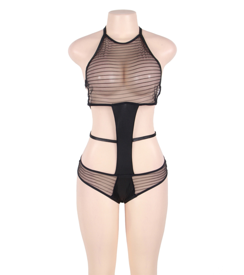 LOVE AND VIBES Body Déshabillé à Rayures 5 LOVE AND VIBES Body Déshabillé à Rayures – Image 5