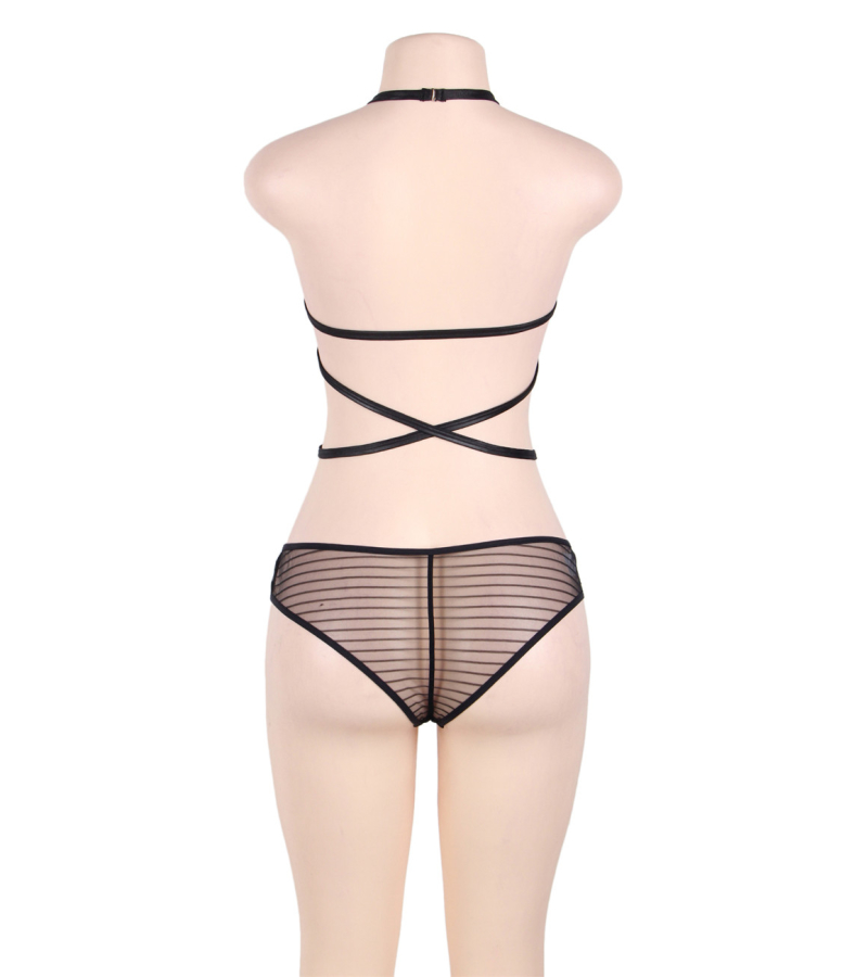 LOVE AND VIBES Body Déshabillé à Rayures 6 LOVE AND VIBES Body Déshabillé à Rayures – Image 6