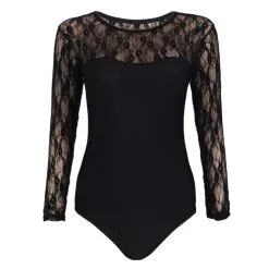 LOVE AND VIBES Body Noir Sexy Manches Longues -Sextoys boutique body noir sexy manches longues 10