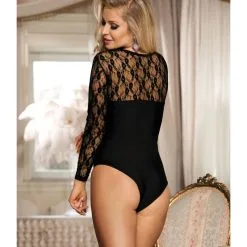 LOVE AND VIBES Body Noir Sexy Manches Longues -Sextoys boutique body noir sexy manches longues 5