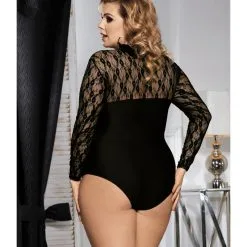 LOVE AND VIBES Body Noir Sexy Manches Longues -Sextoys boutique body noir sexy manches longues 8