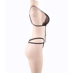 LOVE AND VIBES Body Sexy à Lacet Noir -Sextoys boutique body sexy a lacet noir 10