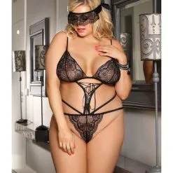 LOVE AND VIBES Body Sexy à Lacet Noir -Sextoys boutique body sexy a lacet noir 7