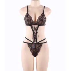 LOVE AND VIBES Body Sexy à Lacet Noir -Sextoys boutique body sexy a lacet noir 9