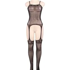 LOVE AND VIBES Body Sexy à Motifs Avec Jarretelles -Sextoys boutique body sexy a motifs avec jarretelles 9