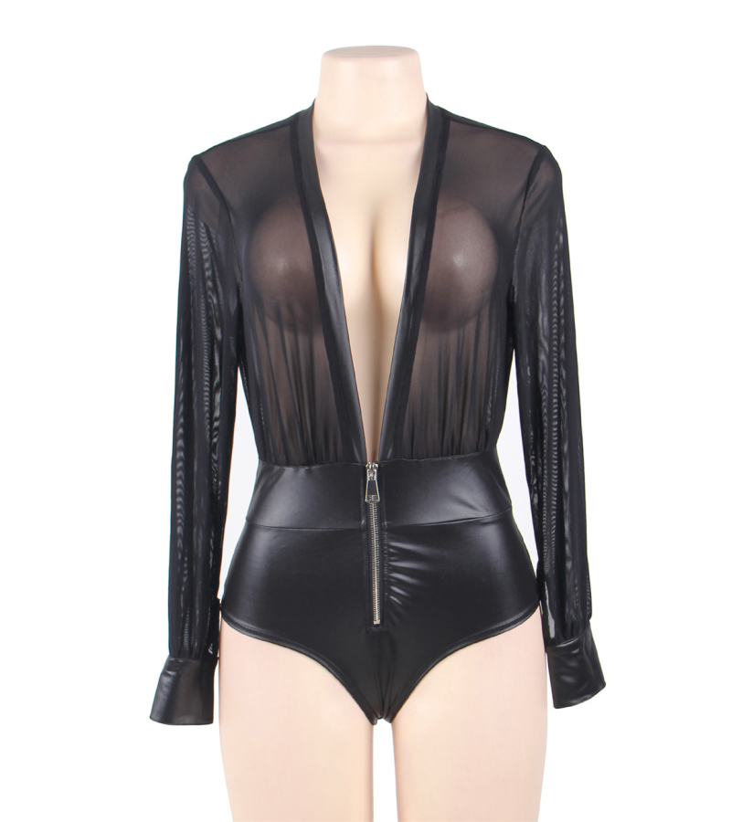 LOVE AND VIBES Body Similicuir à Zip 7 LOVE AND VIBES Body Similicuir à Zip – Image 7