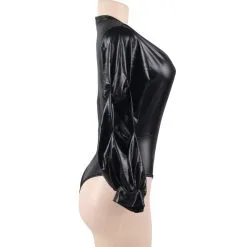 LOVE AND VIBES Body Similicuir Manche Frou-frou -Sextoys boutique body similicuir manche frou frou 10