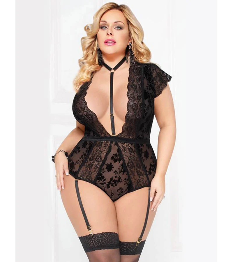 LOVE AND VIBES Body Teddy Avec Collier 3 LOVE AND VIBES Body Teddy Avec Collier – Image 3