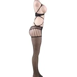 LOVE AND VIBES Bodystocking Lacets Poitrine Nue -Sextoys boutique bodystocking lacets poitrine nue 5