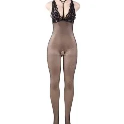 LOVE AND VIBES Bodystocking Ouvert Noir Poitrine Fleurie 9 LOVE AND VIBES Bodystocking Ouvert Noir Poitrine Fleurie -Sextoys boutique bodystocking ouvert noir poitrine fleurie 6