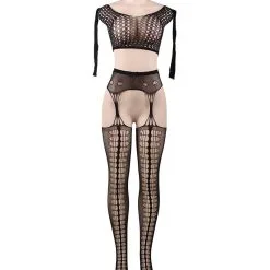 LOVE AND VIBES Bodystocking Sexy Deux Pièces -Sextoys boutique bodystocking sexy deux pieces 6
