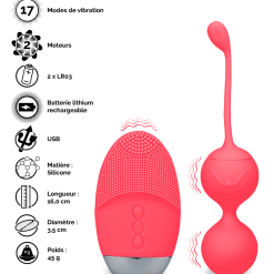 LOVE AND VIBES Boules De Geisha Et Télécommande Vibrantes Bounce -Sextoys boutique boules de geisha et telecommande vibrantes bounce 11