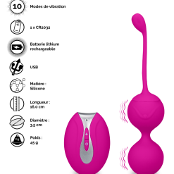 LOVE AND VIBES Boules De Geisha Vibrantes Télécommandées Aphrodite -Sextoys boutique boules de geisha vibrantes telecommandees aphrodite 15