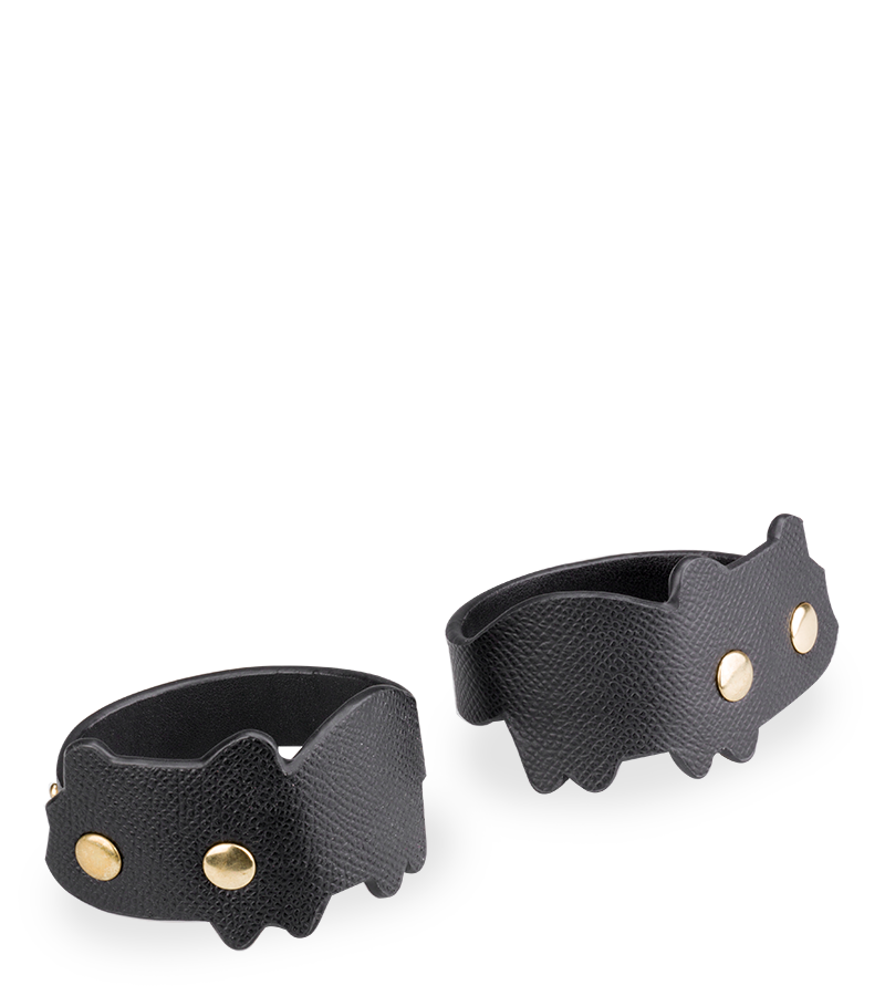 LOVE AND VIBES Bracelets De Poignets BDSM En Similicuir Chat 2 LOVE AND VIBES Bracelets De Poignets BDSM En Similicuir Chat – Image 2
