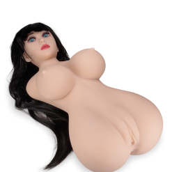 LOVE AND VIBES Buste Avec Tête Cheveux Noirs Betty 9,0kg -Sextoys boutique buste avec tete cheveux noirs betty 9 0kg 7