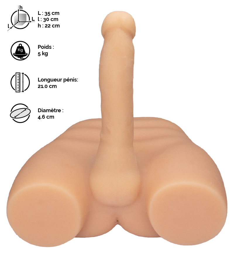 LOVE AND VIBES Buste Fessier Homme Pénis Et Anus Hugo 4 LOVE AND VIBES Buste Fessier Homme Pénis Et Anus Hugo – Image 4