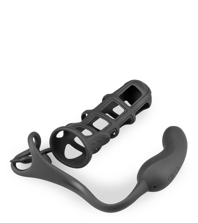 LOVE AND VIBES Cage à Pénis Cockring Stimulateur Prostate Vibrant 2 LOVE AND VIBES Cage à Pénis Cockring Stimulateur Prostate Vibrant – Image 2